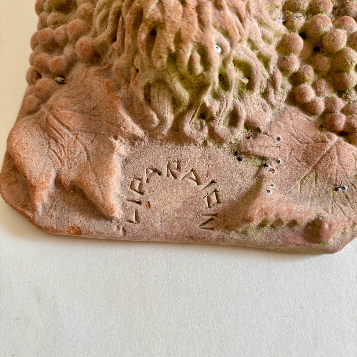 Masque Bacchus Terre Cuite Grèce Mythologie Grand Tour Antique-photo-1