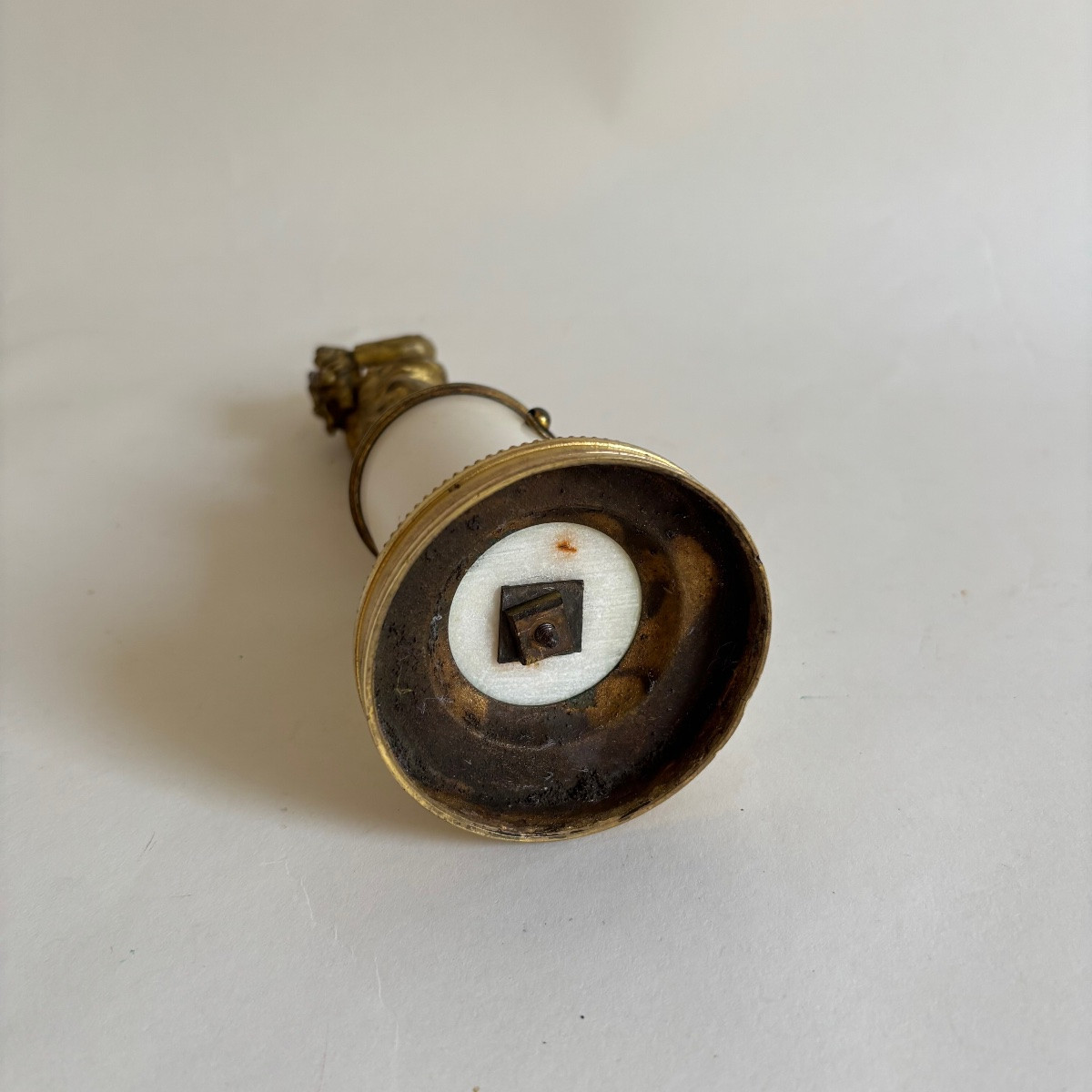 Madonna, Empire Period, Gilt Bronze Statuette, Marble, Late 18th/early 19th Century -photo-4