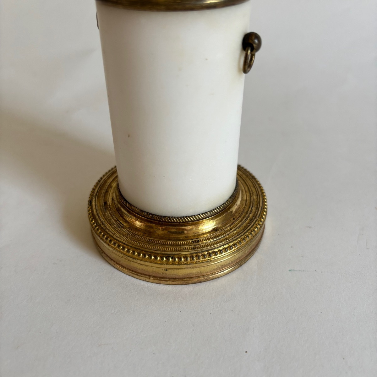 Madonna, Empire Period, Gilt Bronze Statuette, Marble, Late 18th/early 19th Century -photo-5