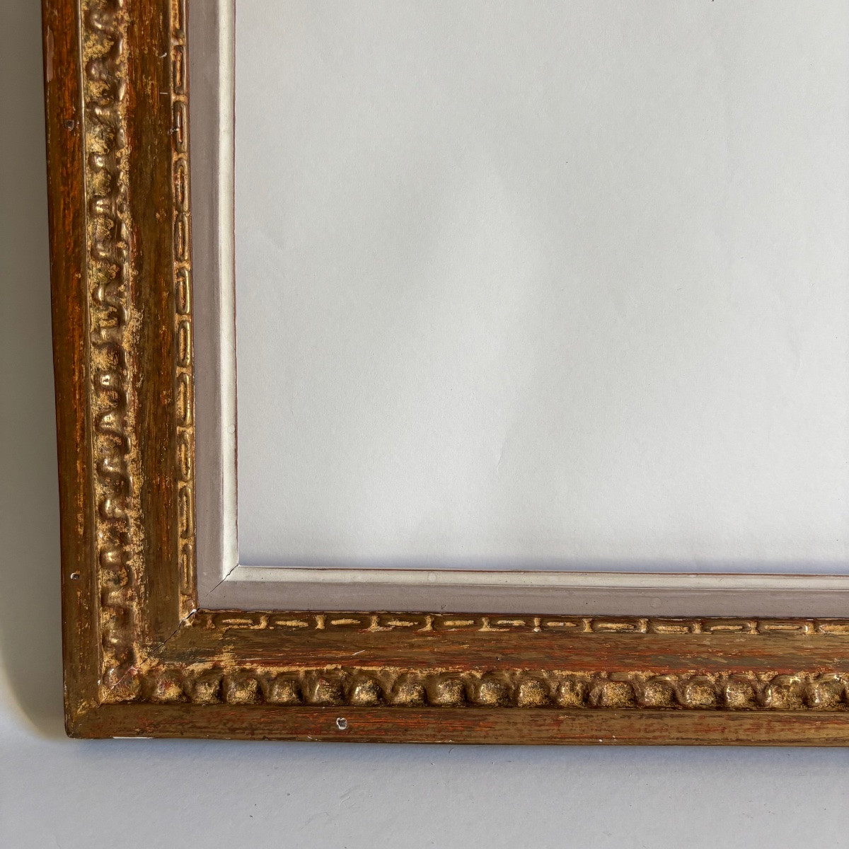 Cadre Style Louis XVI Bois Doré Patine  Début Du xXe Siècle Format 8P  46 X 33 -photo-2
