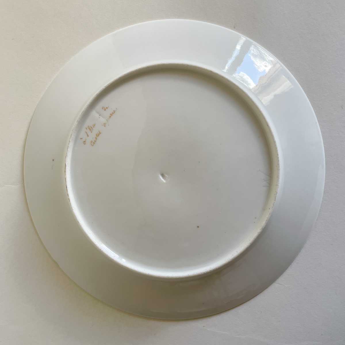 Escalier De Cristal  Assiettes Porcelaine Époque Napoléon III XIXe  Siècle-photo-2