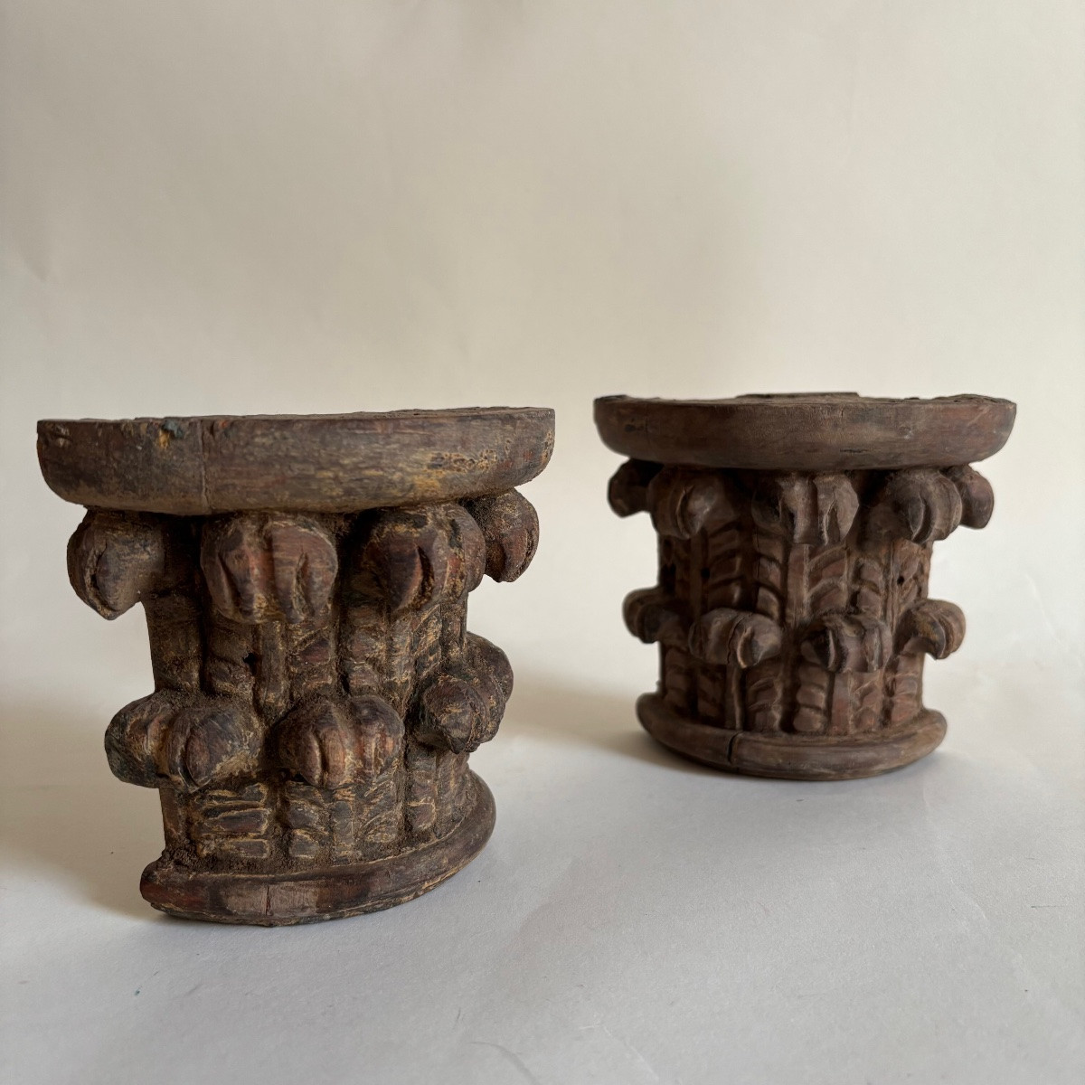 Neoclassical Corinthian Column, Louis XVI Style Console Wall Light, 18th Century -photo-2