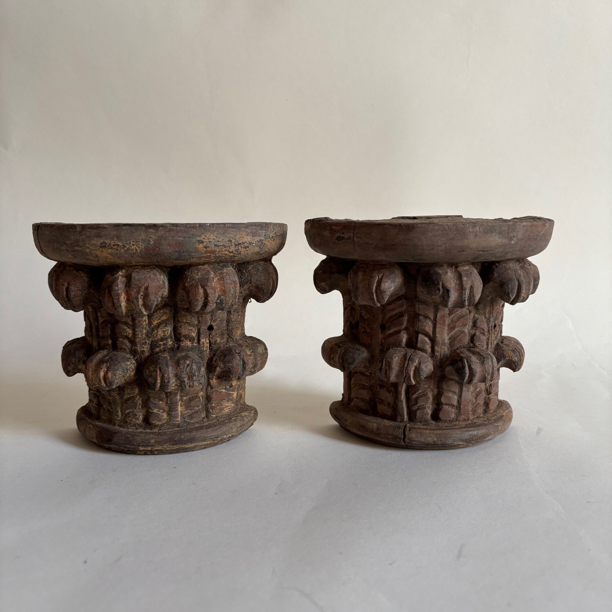 Neoclassical Corinthian Column, Louis XVI Style Console Wall Light, 18th Century -photo-3