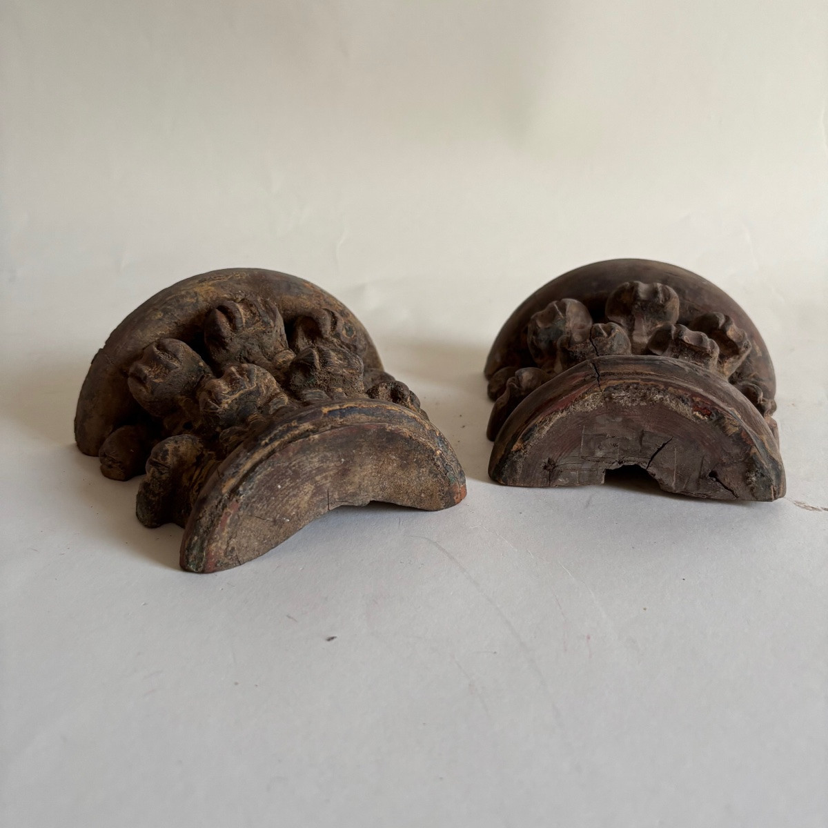 Neoclassical Corinthian Column, Louis XVI Style Console Wall Light, 18th Century -photo-4