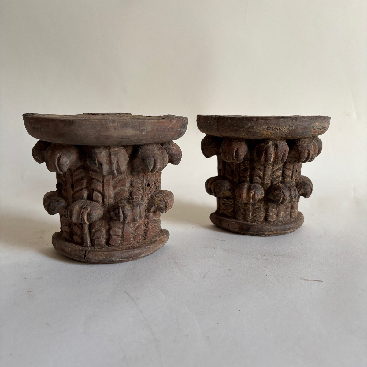 Neoclassical Corinthian Column, Louis XVI Style Console Wall Light, 18th Century -photo-5