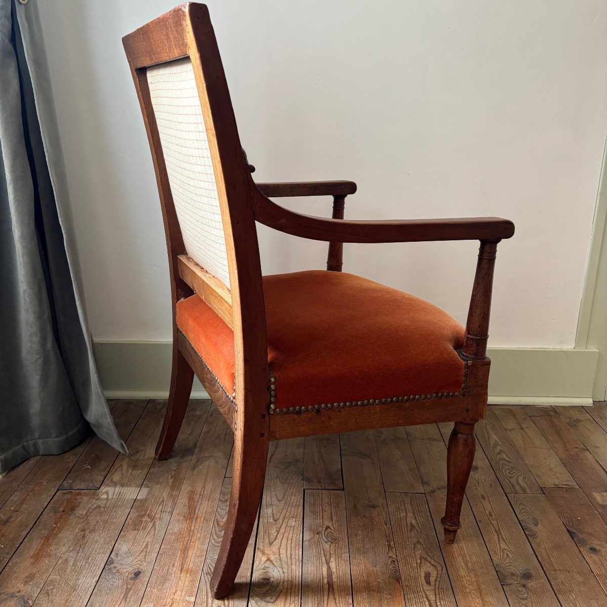 Jacob Freres Armchair Empire Period Mahogany Imperial Stamp Early 19th Century-photo-1