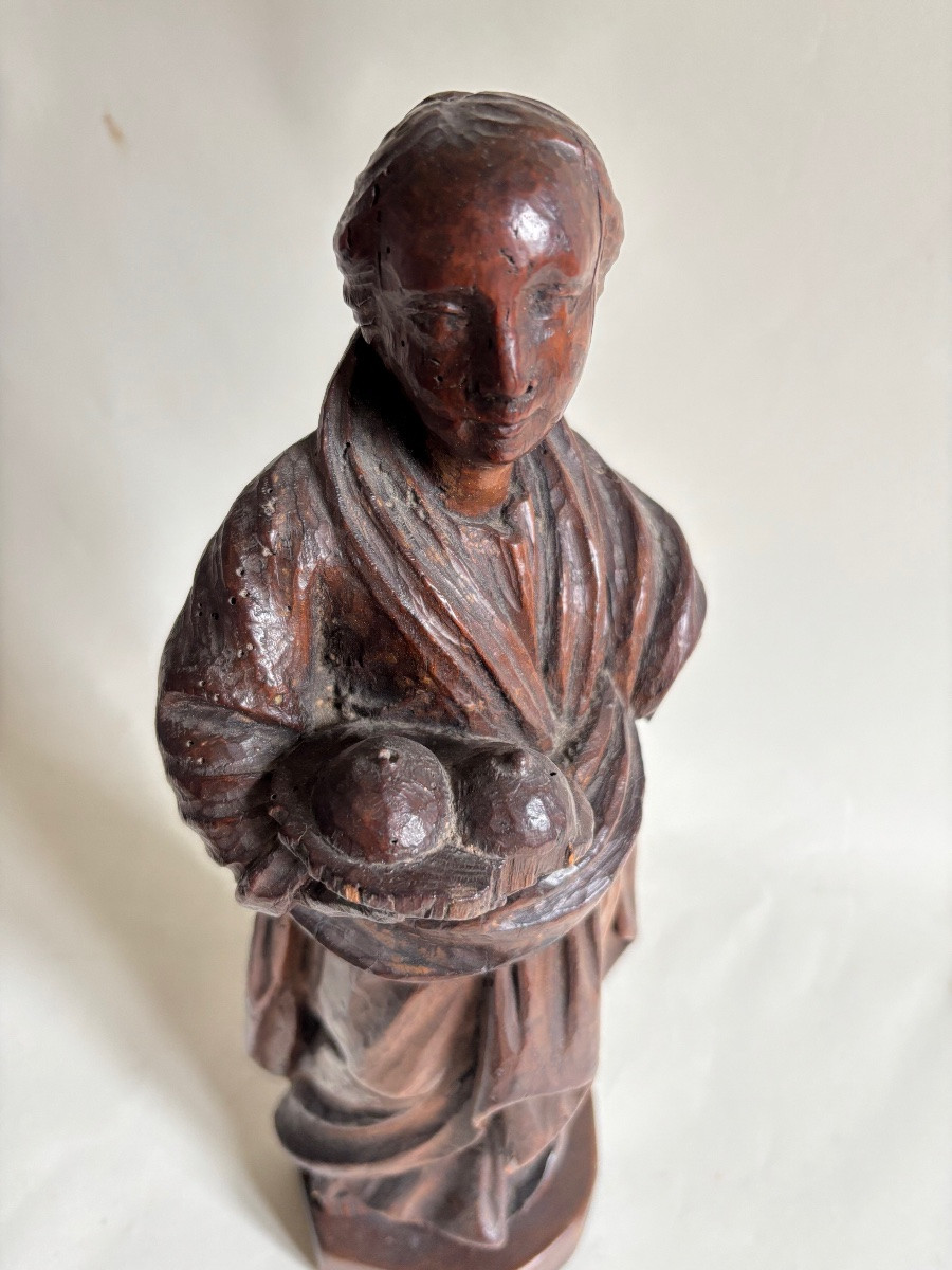 French School, 17th Century, Saint Agatha, Walnut Tree, Catholic -photo-3