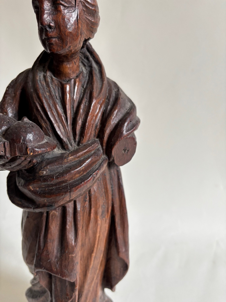 French School, 17th Century, Saint Agatha, Walnut Tree, Catholic -photo-4