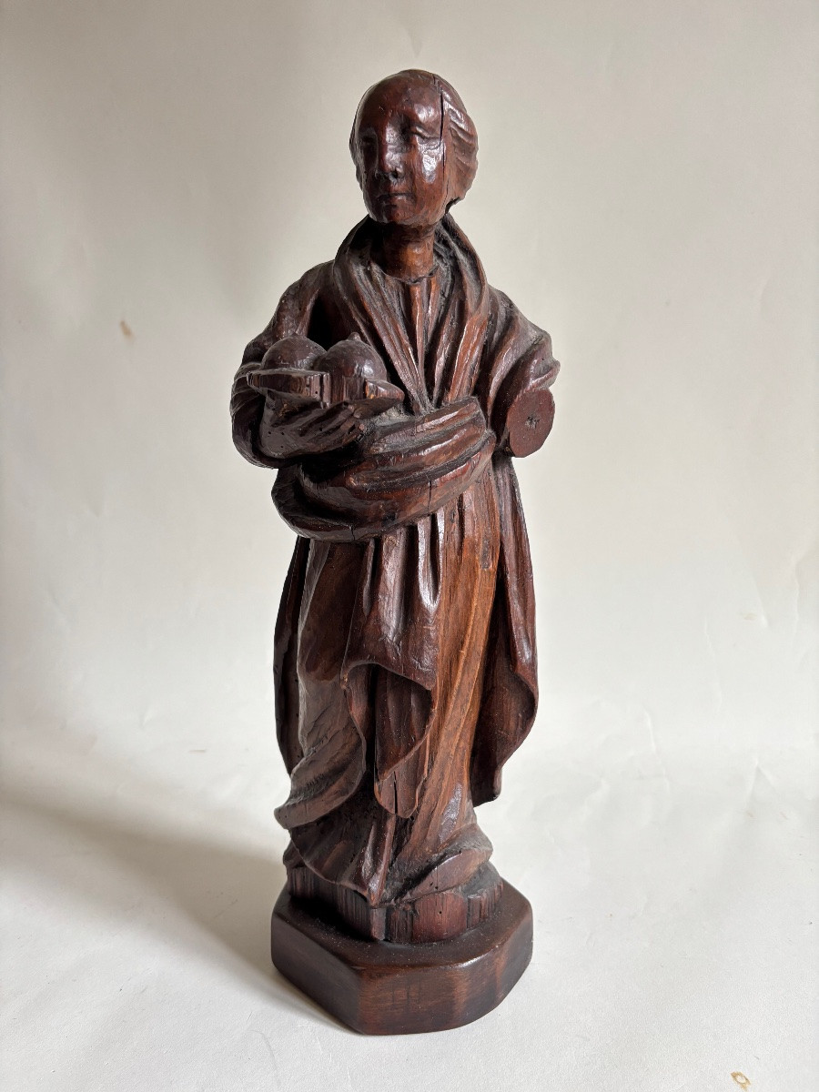 French School, 17th Century, Saint Agatha, Walnut Tree, Catholic -photo-5