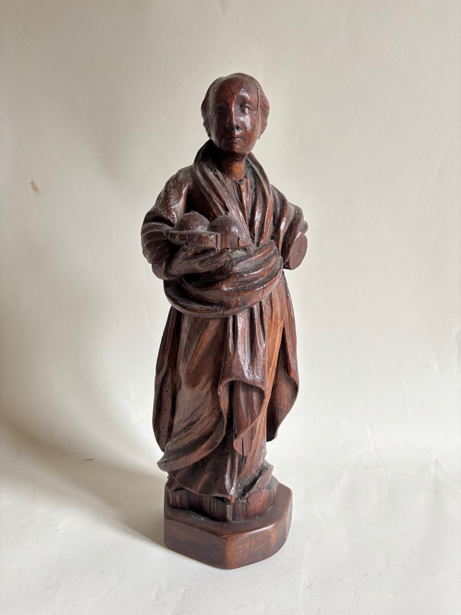 French School, 17th Century, Saint Agatha, Walnut Tree, Catholic 