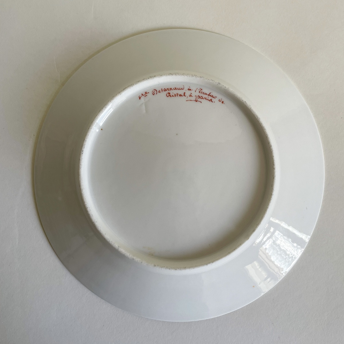 Desarnaud Crystal Staircase Porcelain Plates Empire Period 19th Century-photo-2