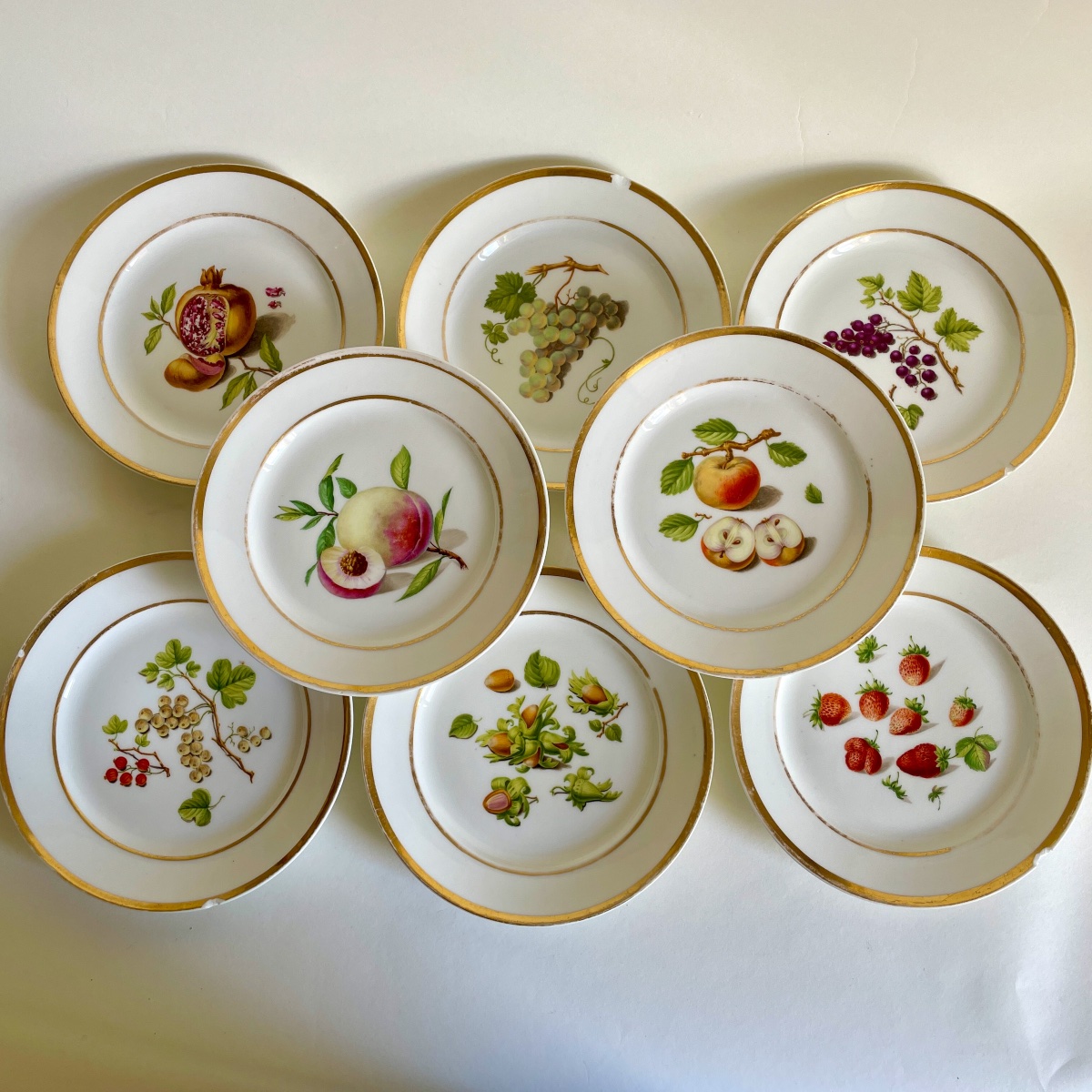 Desarnaud Crystal Staircase Porcelain Plates Empire Period 19th Century-photo-3