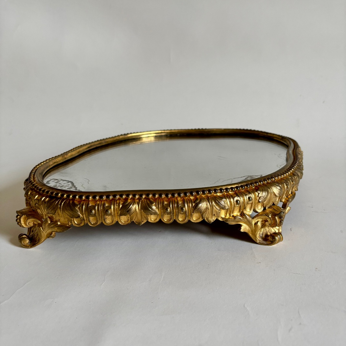 Escalier De Cristal Lahoche Centre Surtout Table Bronze Doré Époque XIXe Siècle -photo-2