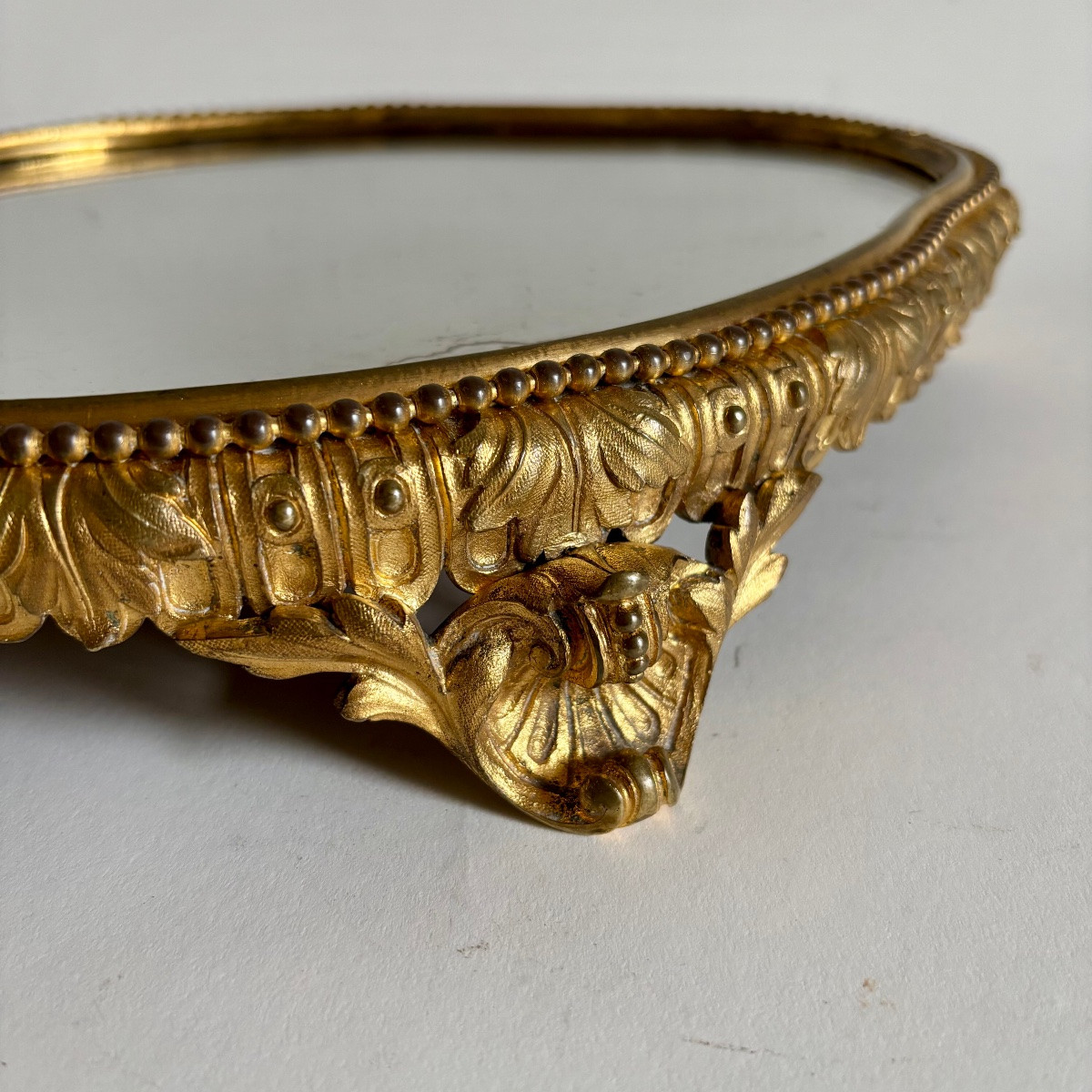 Escalier De Cristal Lahoche Centre Surtout Table Bronze Doré Époque XIXe Siècle -photo-3