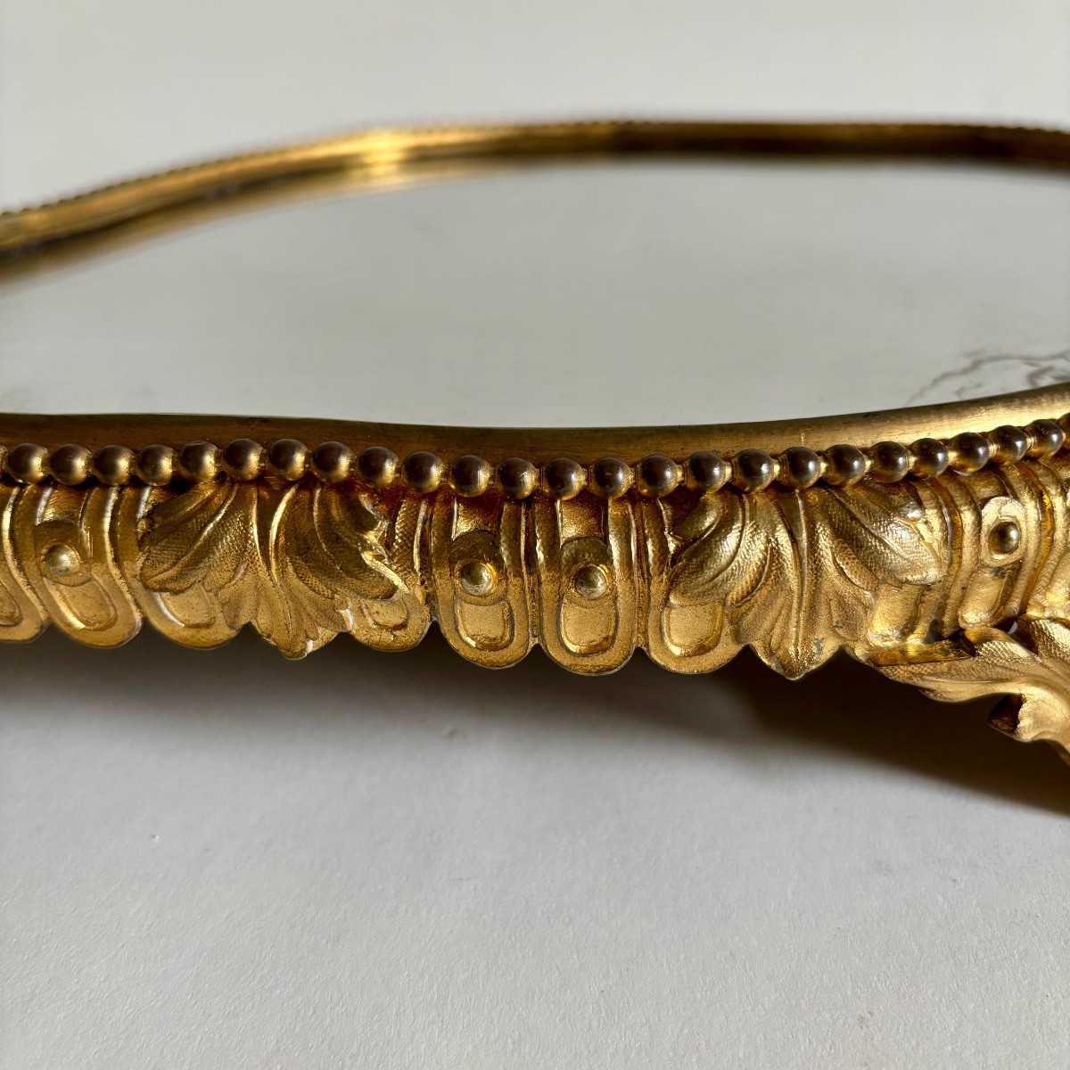 Escalier De Cristal Lahoche Centre Surtout Table Bronze Doré Époque XIXe Siècle -photo-4