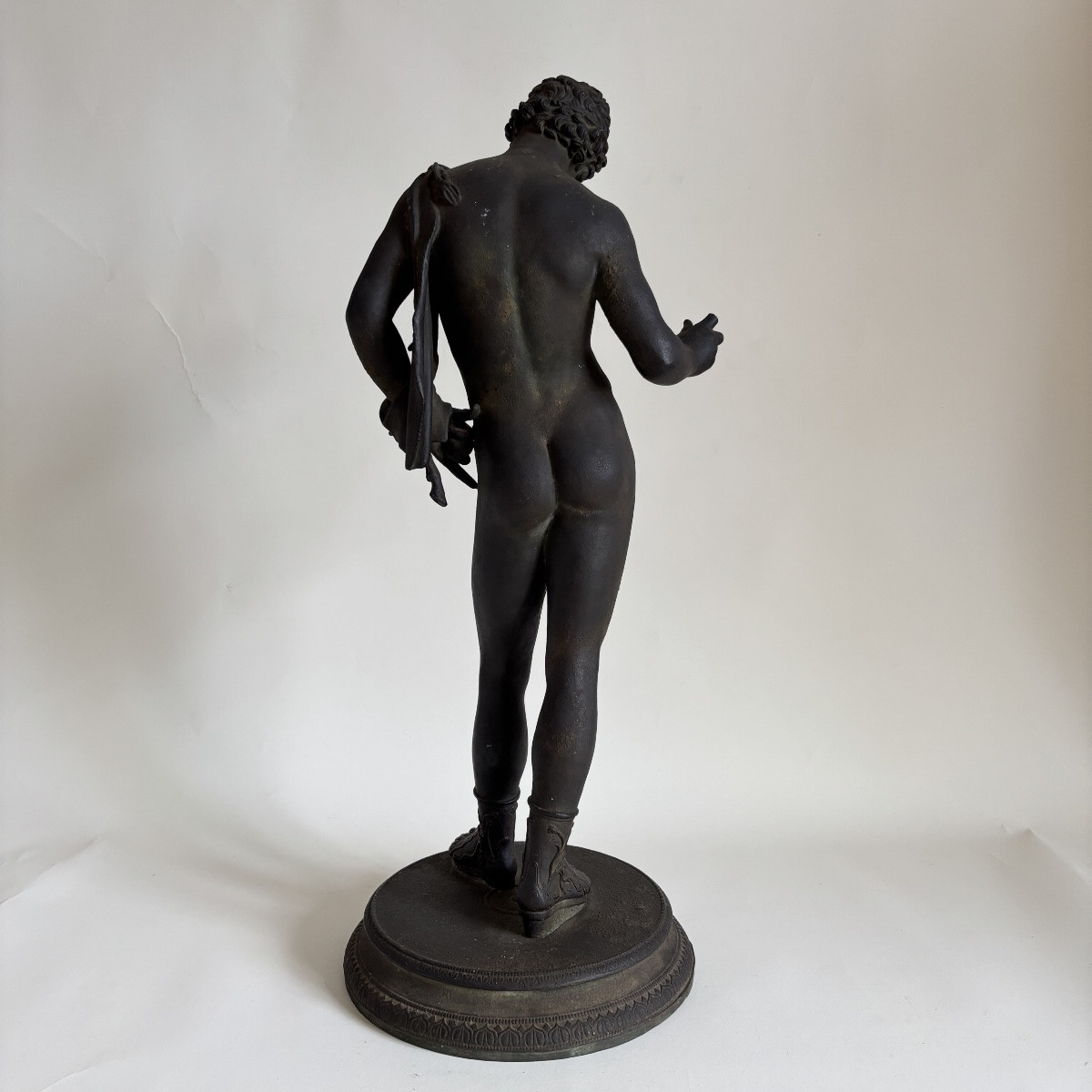 AMODIO NARCISSE BACCHUS Grand Bronze Antique Pompéi Italie Naples XIXe Siècle  Tour -photo-1