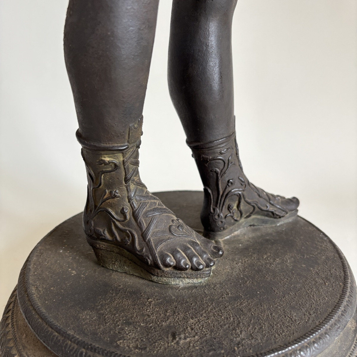 AMODIO NARCISSE BACCHUS Grand Bronze Antique Pompéi Italie Naples XIXe Siècle  Tour -photo-2