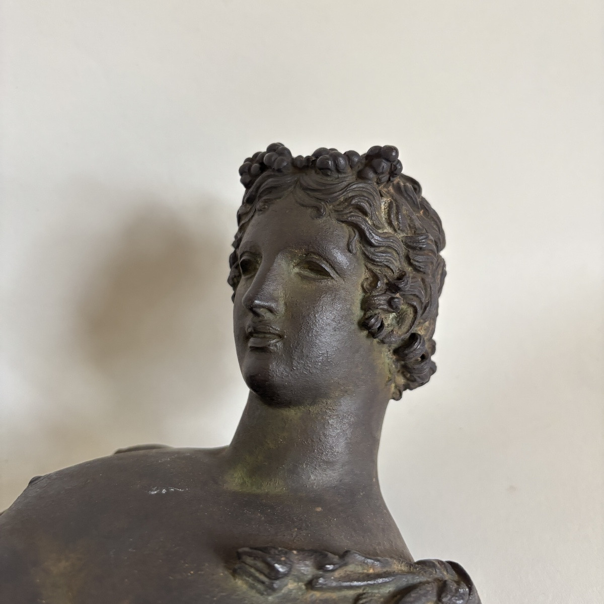 AMODIO NARCISSE BACCHUS Grand Bronze Antique Pompéi Italie Naples XIXe Siècle  Tour -photo-8