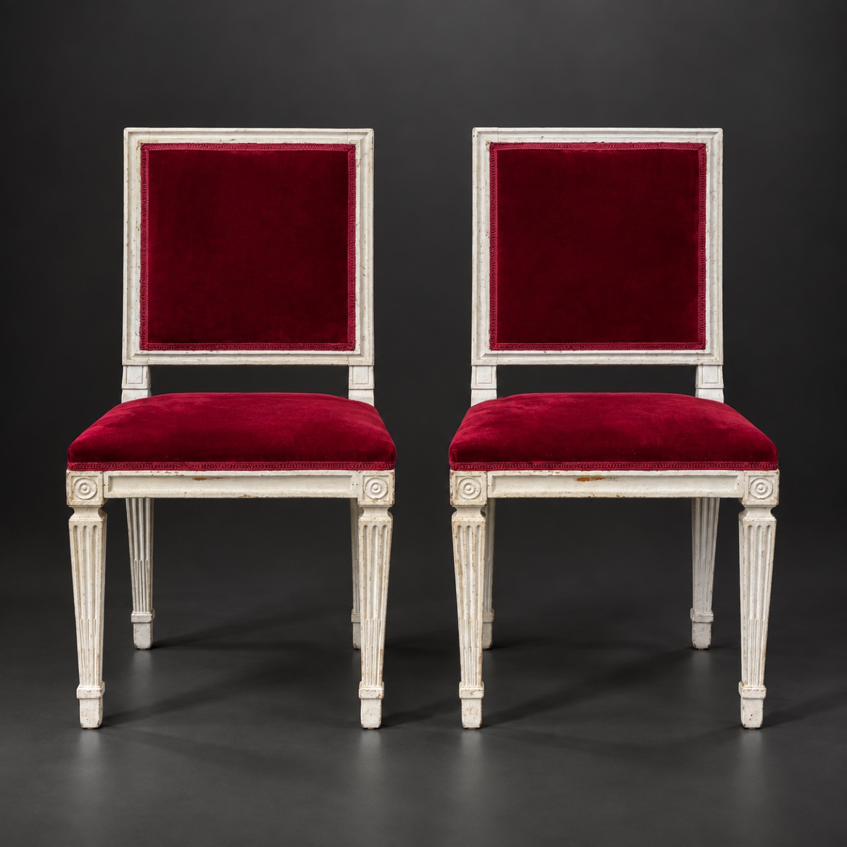 Pierre Pillot Pair Of Louis XVI Style Chairs From Nîmes Late 18th Century Provence -photo-2