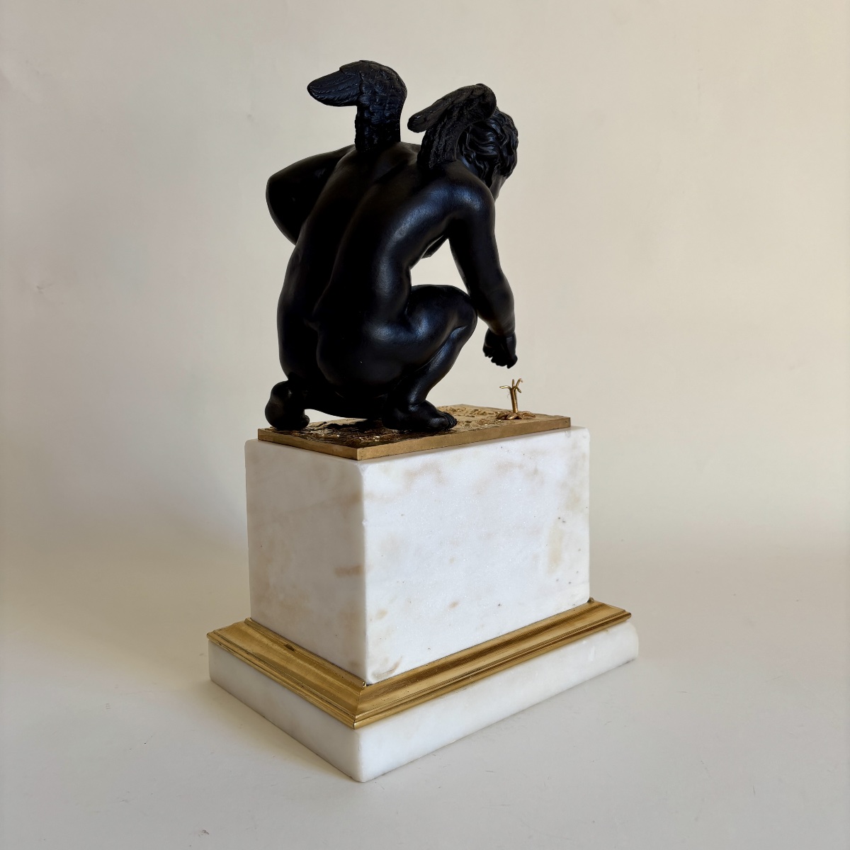 Étienne Blavet (1751-1827)  Putti groupe bronze doré marbre époque Empire début du XIXe siècle -photo-4