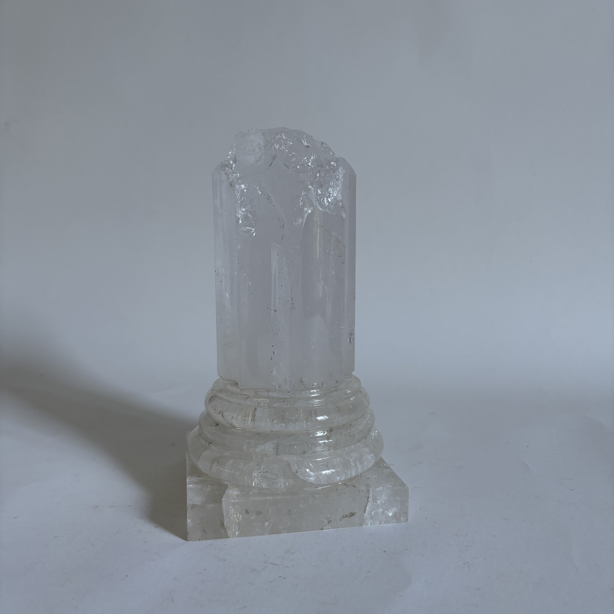 Grand Tour Antique Rock Crystal Column  Curiosity Cabinet (kunstkammer)-photo-4