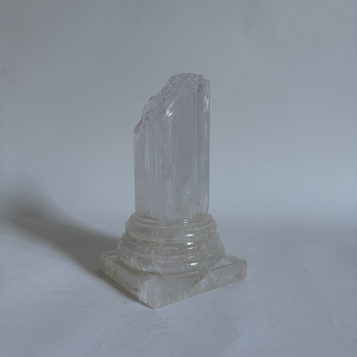 Grand Tour Antique Rock Crystal Column  Curiosity Cabinet (kunstkammer)-photo-1