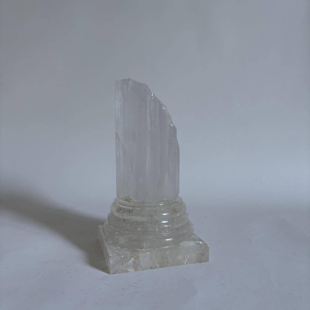 Grand Tour Antique Rock Crystal Column  Curiosity Cabinet (kunstkammer)-photo-4
