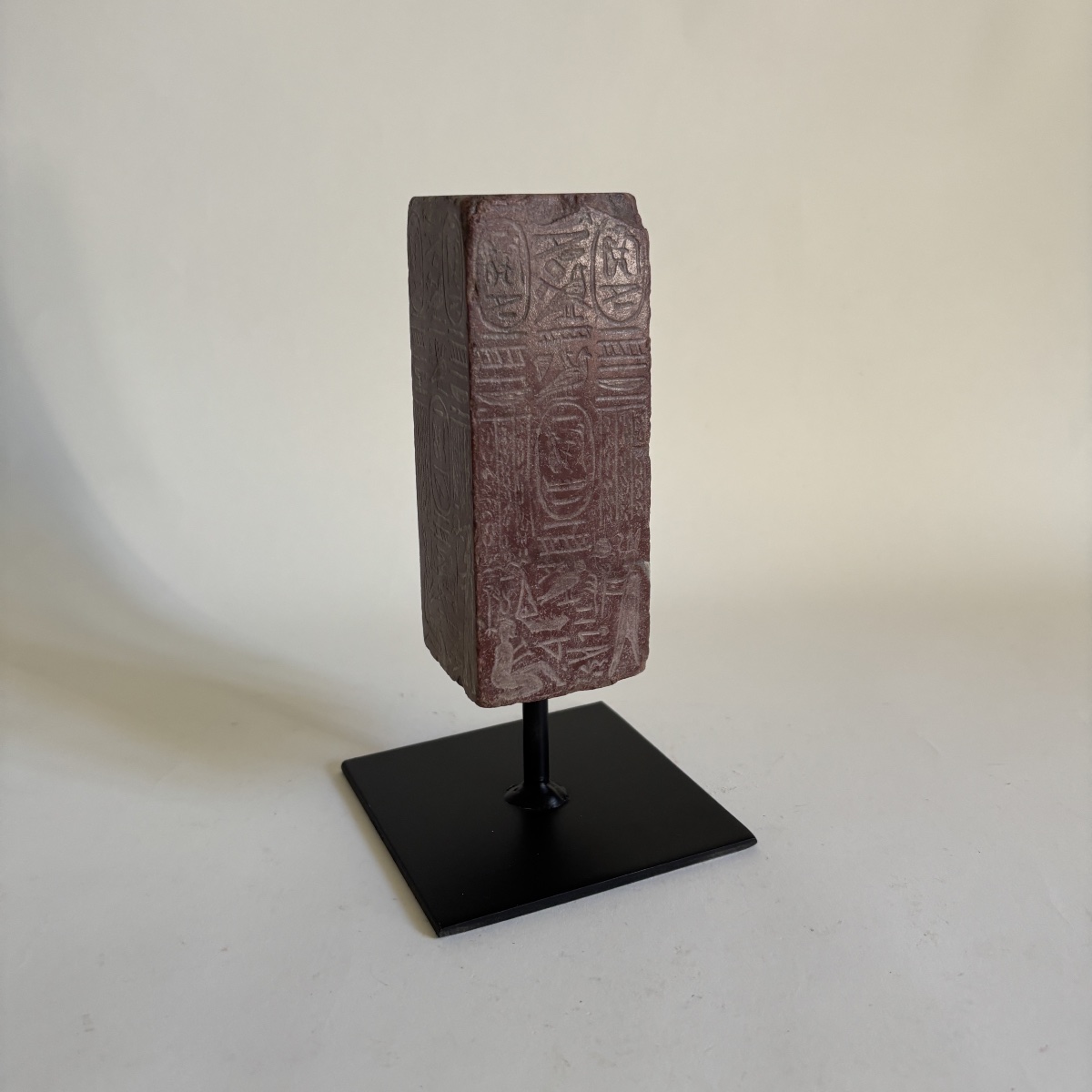 Benedetto Boschetti Obelisk Fragment, Lateran, Rosso Antico Marble, Souvenir From The Grand Tour, 19th Century-photo-4