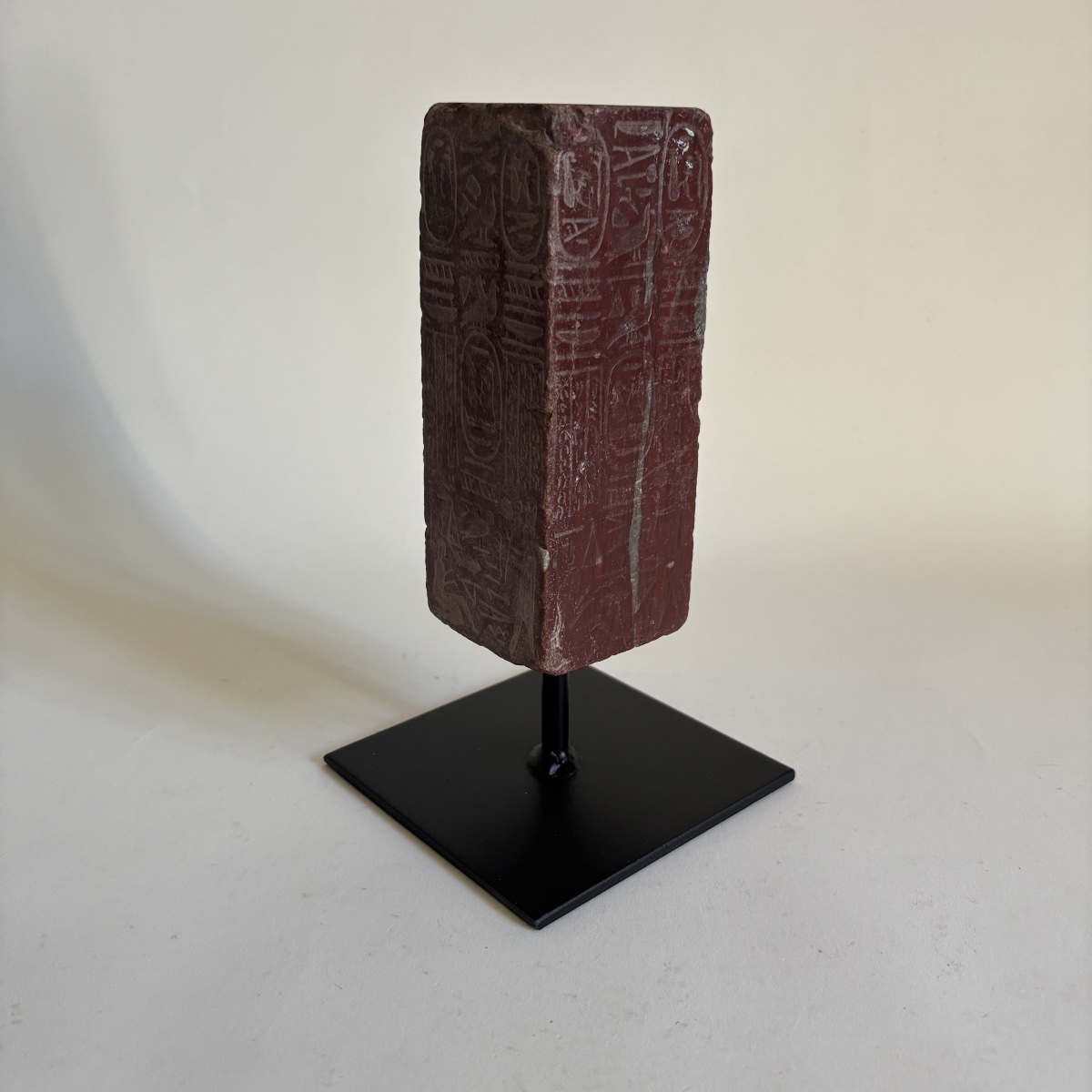 Benedetto Boschetti Obelisk Fragment, Lateran, Rosso Antico Marble, Souvenir From The Grand Tour, 19th Century-photo-2