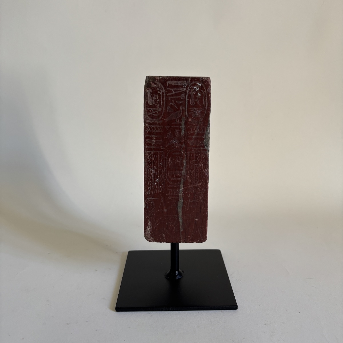 Benedetto Boschetti Obelisk Fragment, Lateran, Rosso Antico Marble, Souvenir From The Grand Tour, 19th Century-photo-3