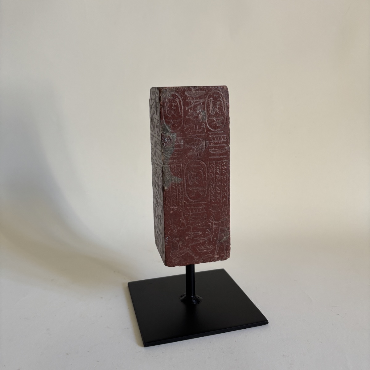 Benedetto Boschetti Obelisk Fragment, Lateran, Rosso Antico Marble, Souvenir From The Grand Tour, 19th Century-photo-4