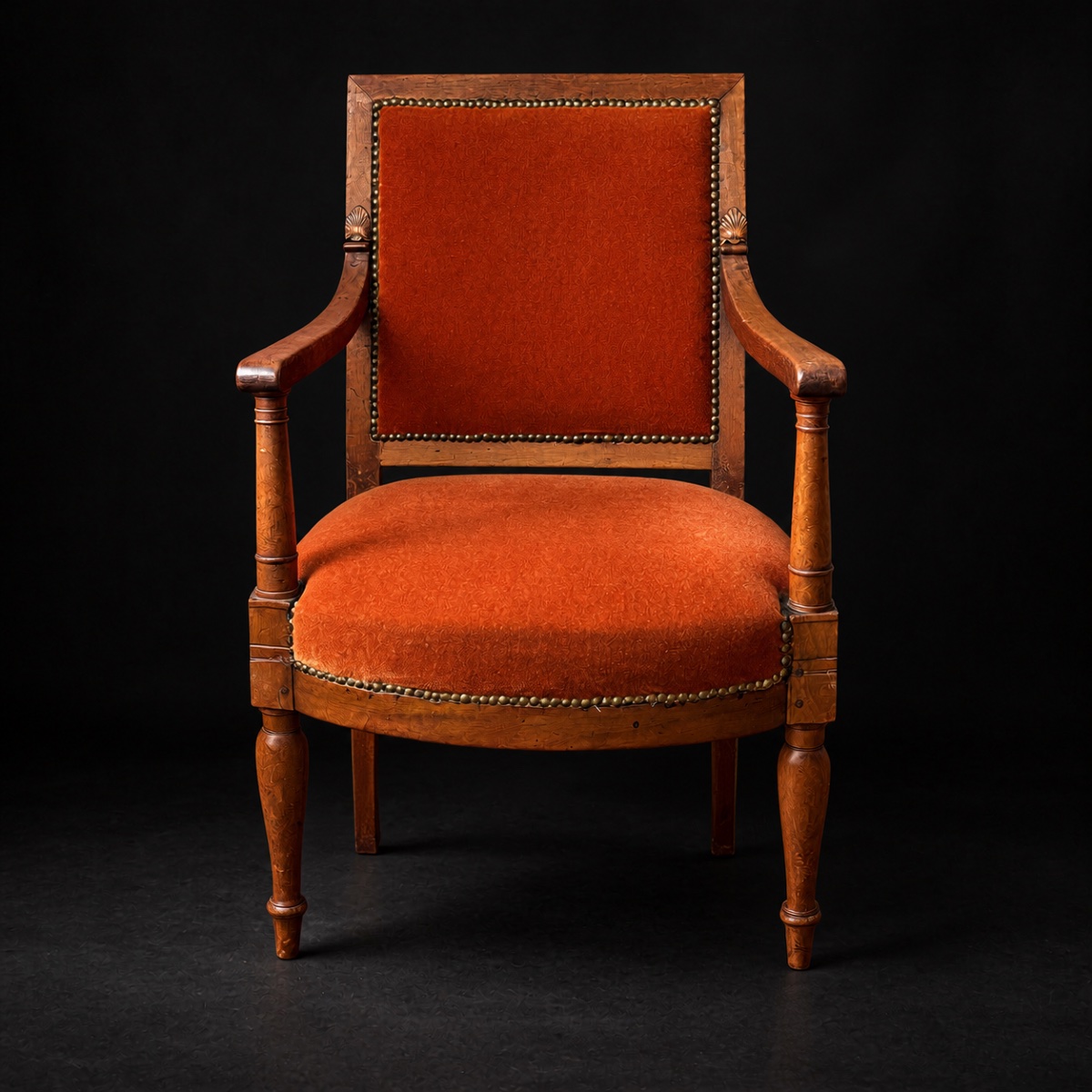 Jacob Freres Empire-style Mahogany Armchair, Stamped “imperial” Model, Early 19th Century, Circa 1800-photo-2