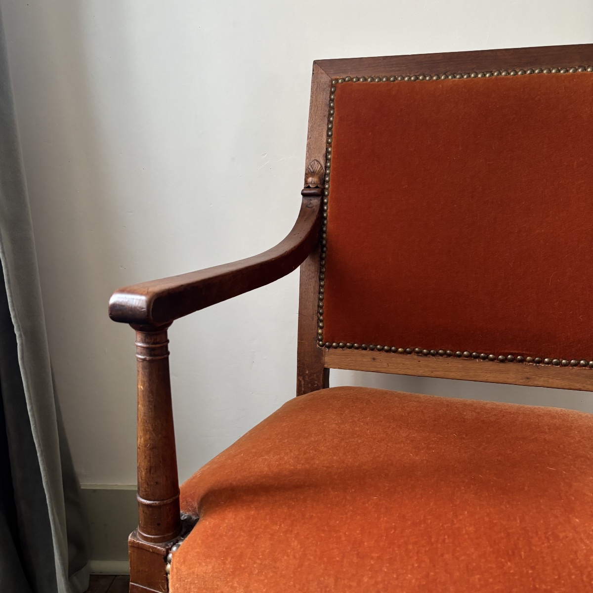 Jacob Freres Empire-style Mahogany Armchair, Stamped “imperial” Model, Early 19th Century, Circa 1800-photo-1
