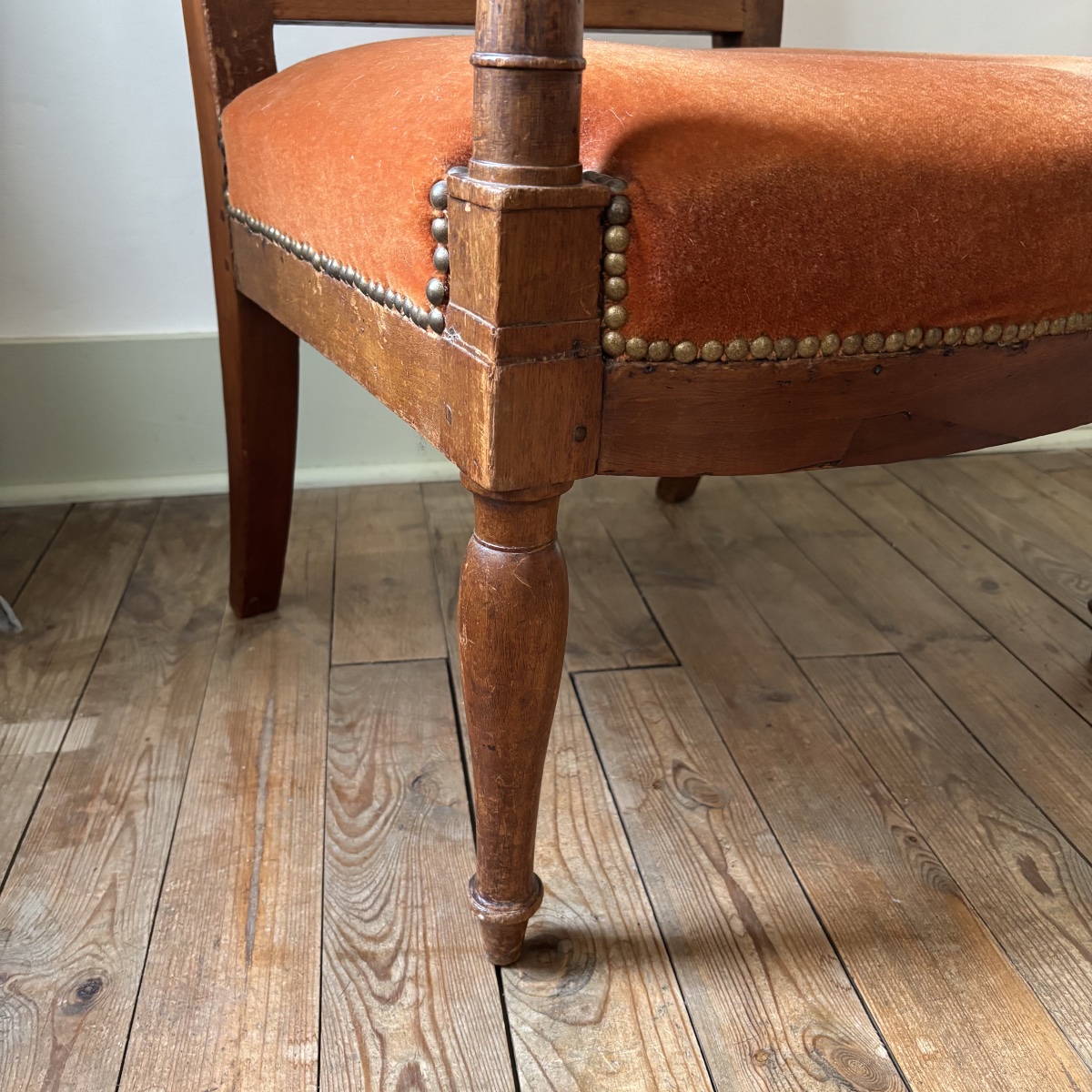 Jacob Freres Empire-style Mahogany Armchair, Stamped “imperial” Model, Early 19th Century, Circa 1800-photo-3