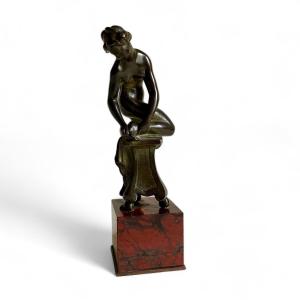 Italie Renaissance Venus  Bronze Marbre Statuette Epoque Napoléon III XIXe siecle  grand tour 