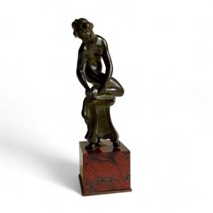 Italy Renaissance Venus Bronze Marble Statuette Napoleon III Period 19th Century Grand Tour 