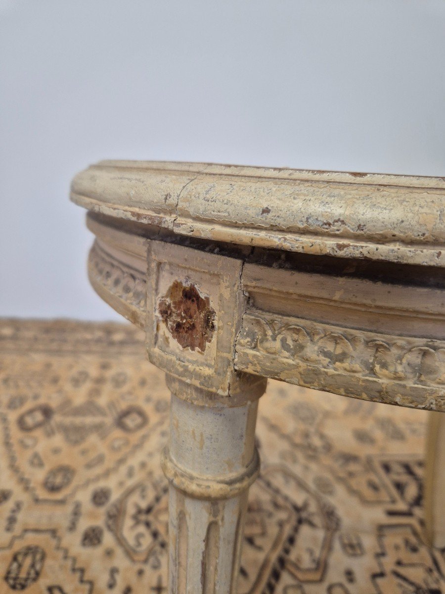 Louis XVI Style "medallion" Chair, Richly Decorated And Sculpted.-photo-7