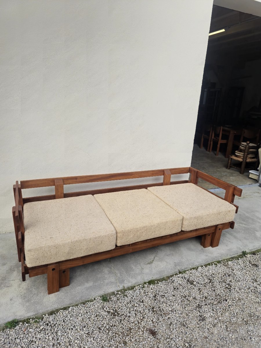 Vintage Design 3 Seater Sofa Bed-photo-5