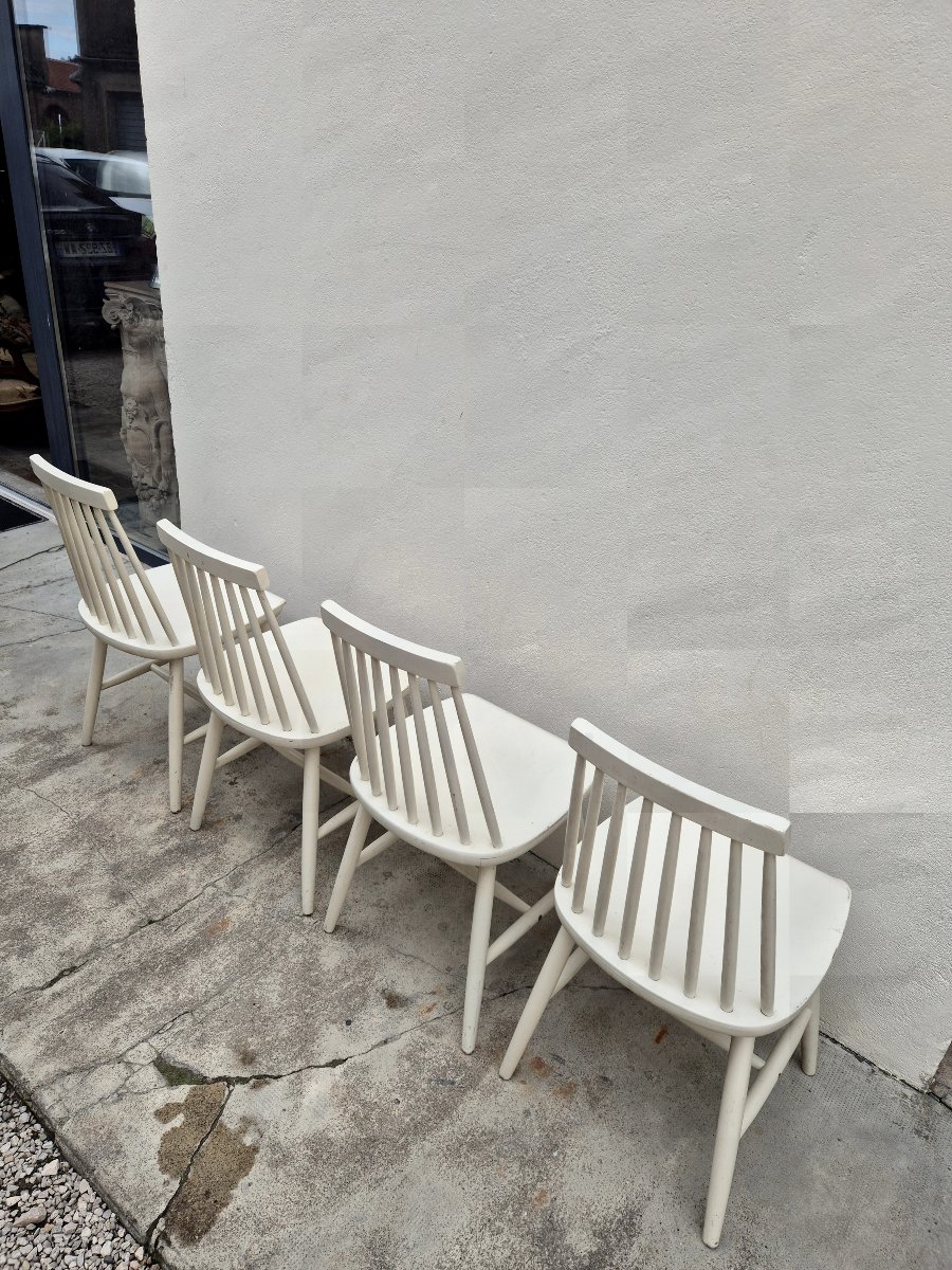 Vintage 1950s Danish Scandinavian Style Chairs-photo-3