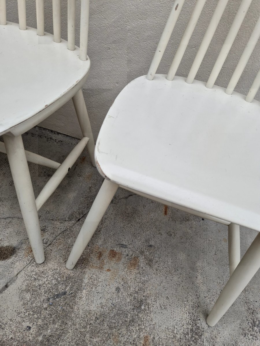 Vintage 1950s Danish Scandinavian Style Chairs-photo-4