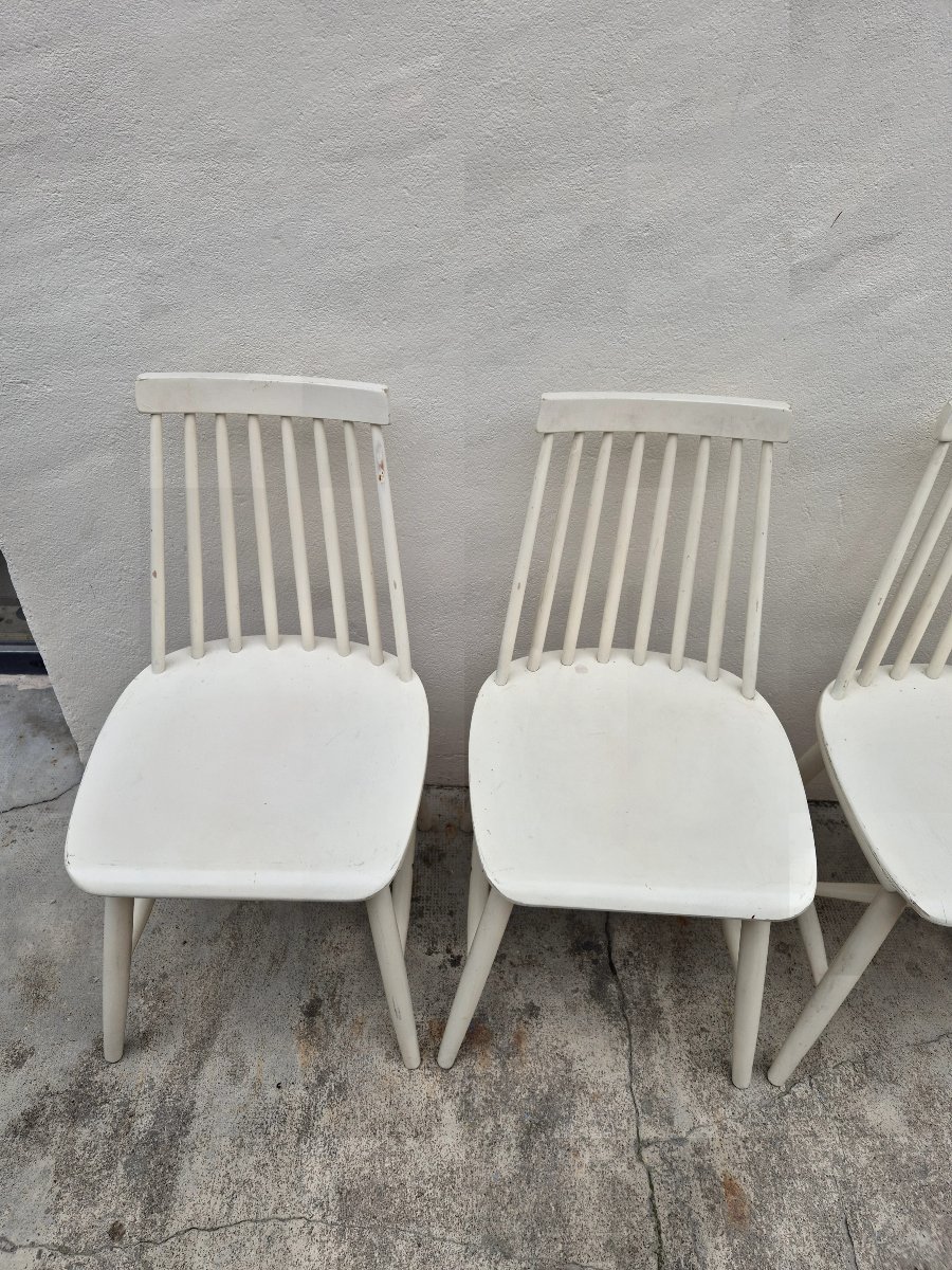 Vintage 1950s Danish Scandinavian Style Chairs-photo-6