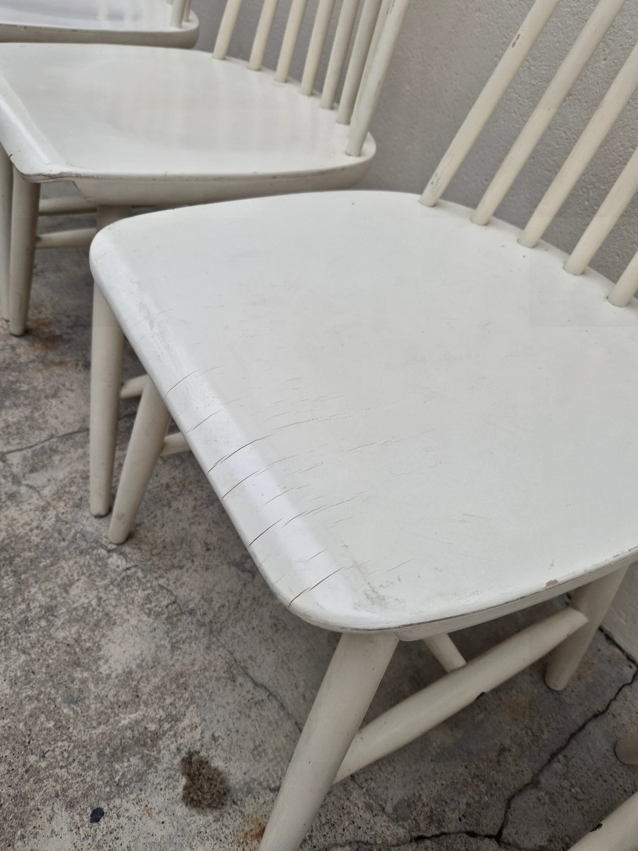 Vintage 1950s Danish Scandinavian Style Chairs-photo-7