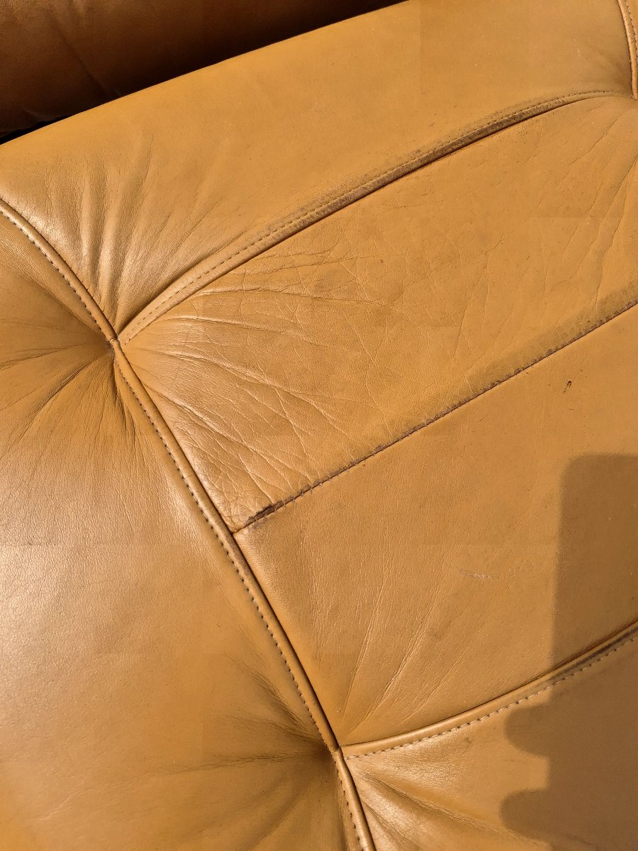 Relaxing Armchair With Ottoman, Scandinavian Style, 1980s-photo-5