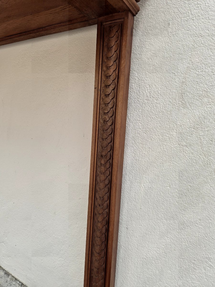 Table d'entrée Console style Henri II époque 19éme en Noyer massif -photo-6