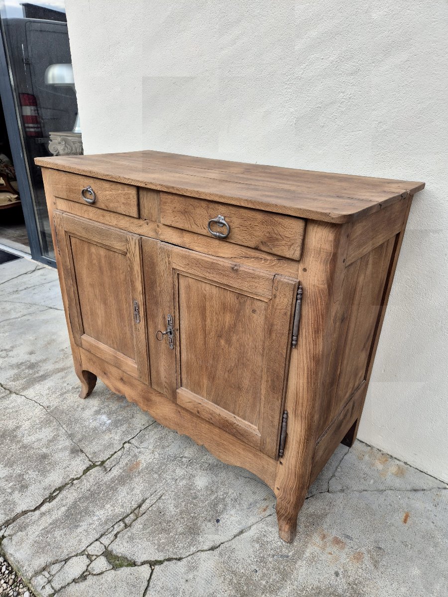 18th Century Louis XV Period Sideboard In Solid Oak -photo-3