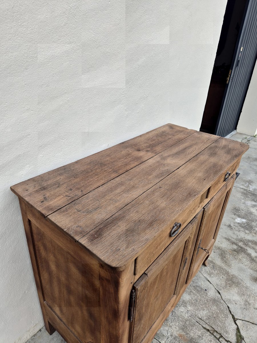 18th Century Louis XV Period Sideboard In Solid Oak -photo-1