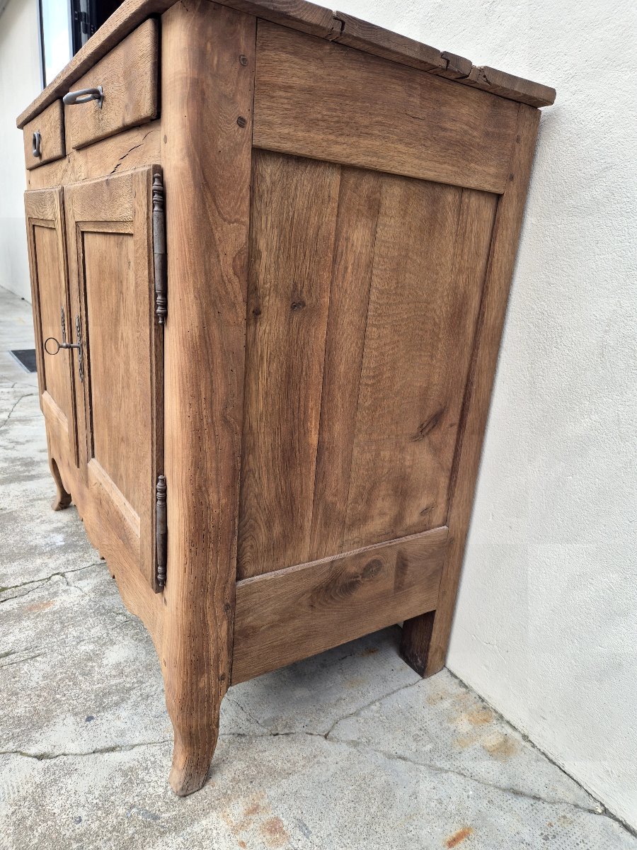 18th Century Louis XV Period Sideboard In Solid Oak -photo-2