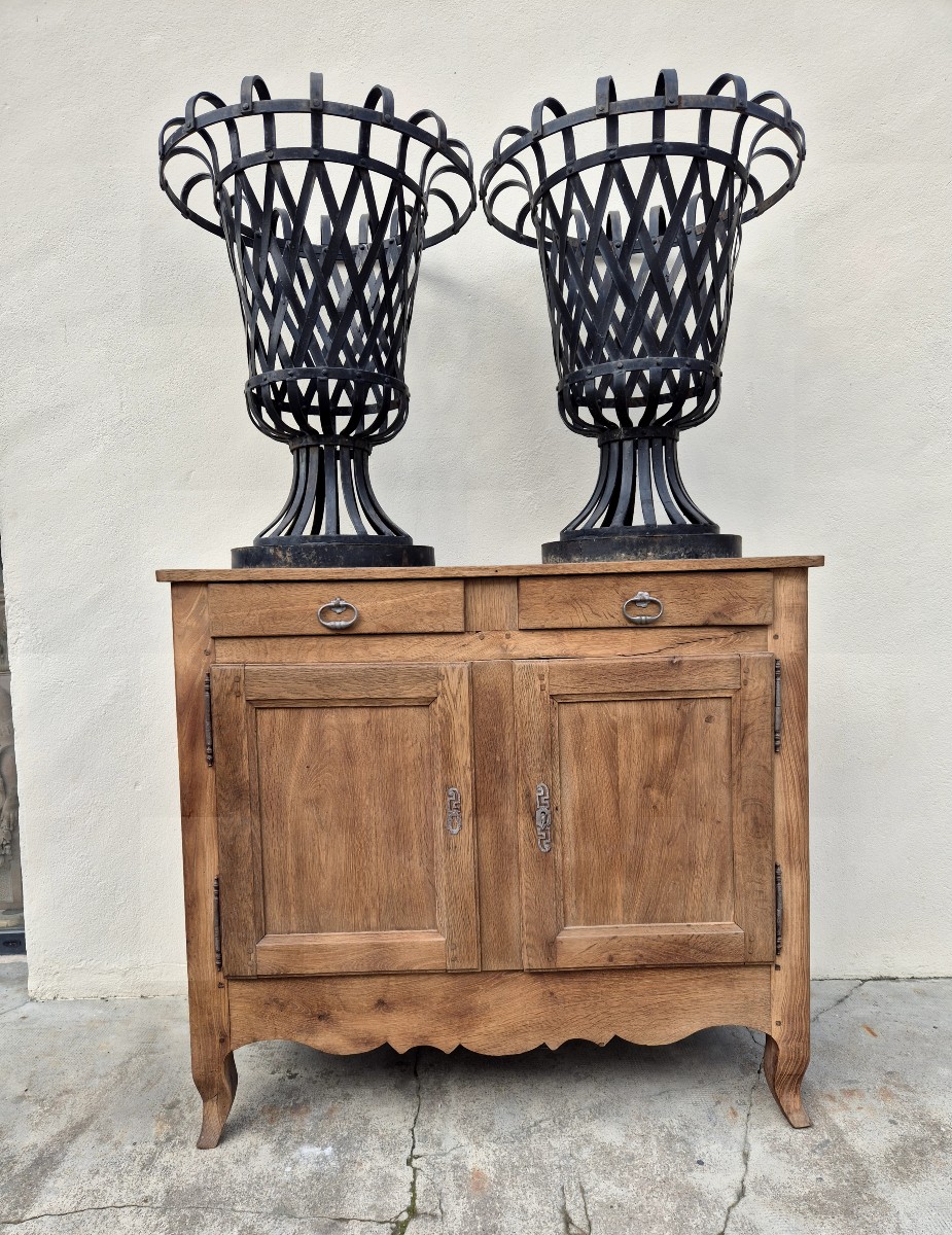 18th Century Louis XV Period Sideboard In Solid Oak 