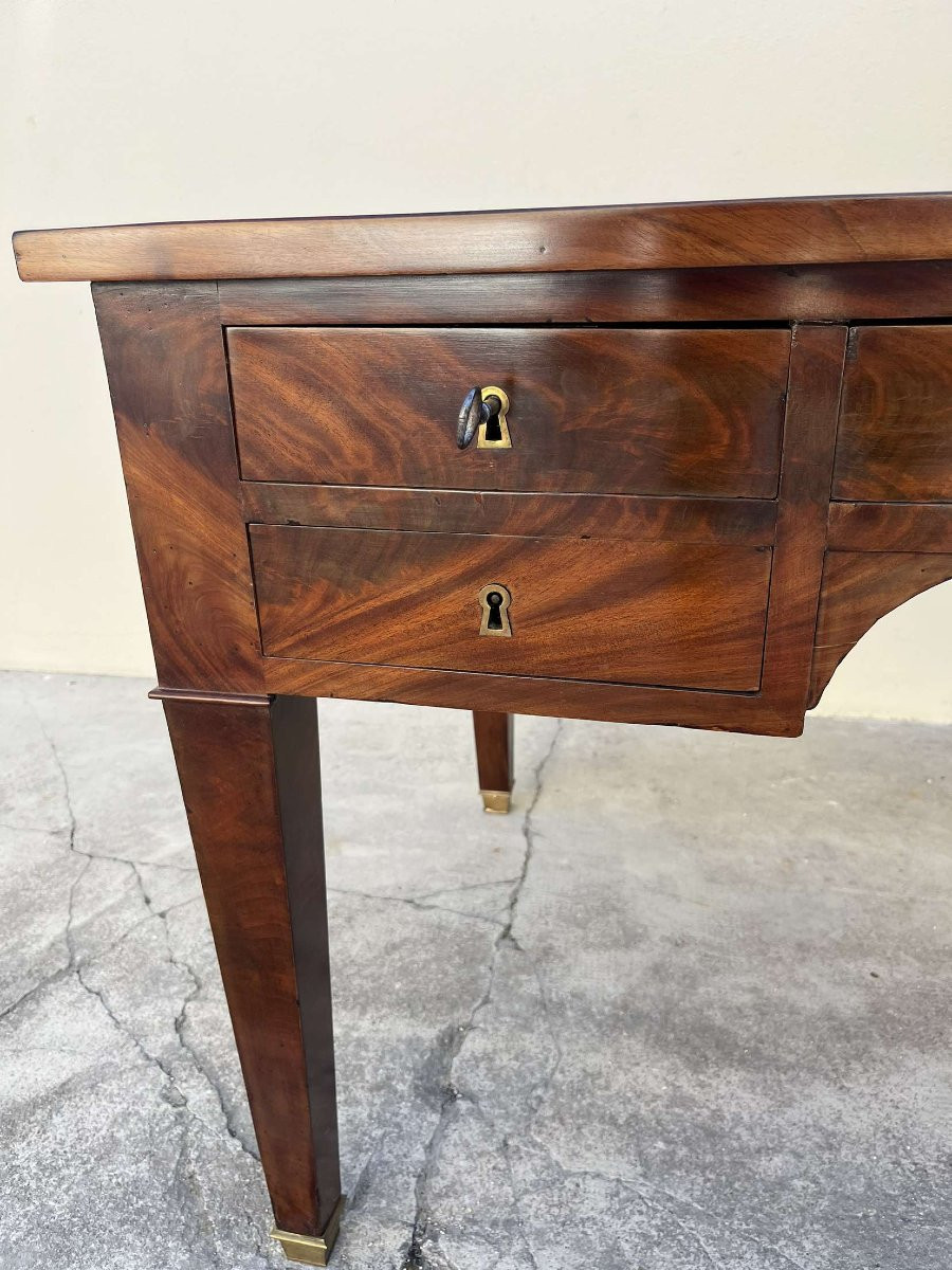 19th Century Empire Desk In Solid Mahogany -photo-6