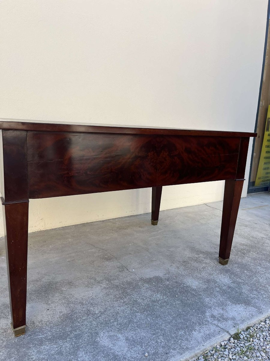 19th Century Empire Desk In Solid Mahogany -photo-7